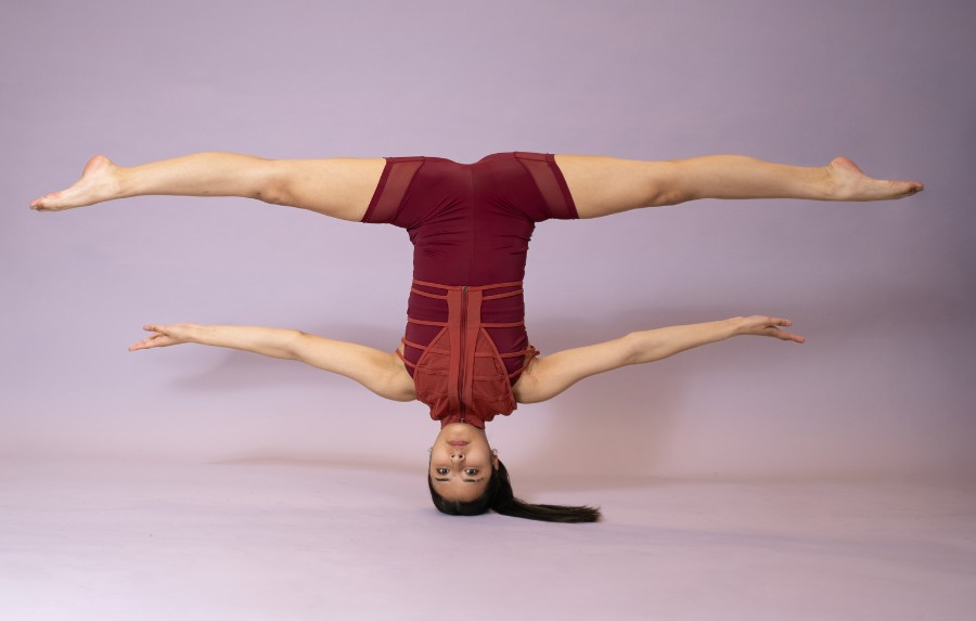Ballet dancer at barre